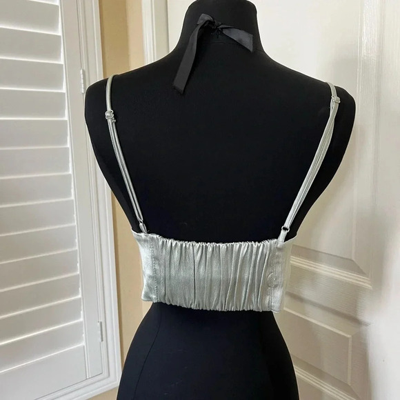 ZARA | Satin Bralette Top - Size L - Picture 3 of 5